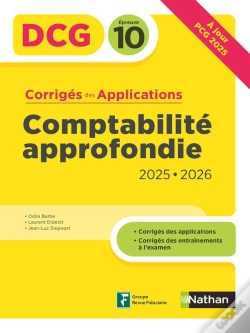 Capa do artigo Dcg : Comptabilité Approfondie ; Épreuve 10 ; Corrigés Des Applications (Édition 2025/2026)
