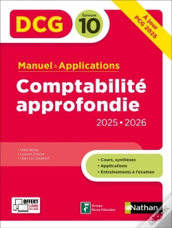 Capa do artigo Dcg : Comptabilité Approfondie ; Épreuve 10 ; Manuel & Applications (Édition 2025/2026)