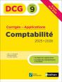 Dcg : Comptabilité ; Épreuve 9 ; Corrigés Des Applications (Édition 2025/2026) - Preview