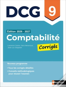 Capa do artigo Dcg : Comptabilité ; Épreuve 9 - Corrigés (Édition 2026/2027)