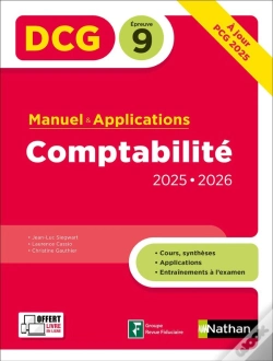 Capa do artigo Dcg : Comptabilité ; Épreuve 9 ; Manuel & Applications (Édition 2025/2026)