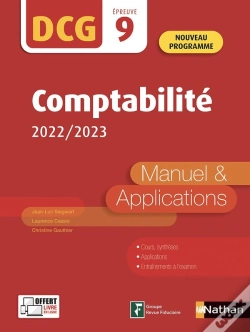 Capa do artigo Dcg : Ue9 : Comptabilité : Manuel & Applications (Édition 2022)