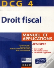 Capa do artigo Dcg4 ; Droit Fiscal ; Manuel Et Applications (7e Édition)