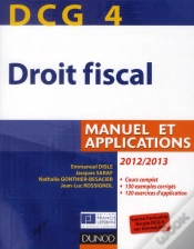 Capa do artigo Dcg4 ; Droit Fiscal ; Manuel Et Applications (Édition 2012/2013)