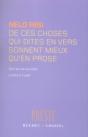 De Ces Choses Qui Dîtes En Vers Sonnent Mieux Qu'En Prose - Preview