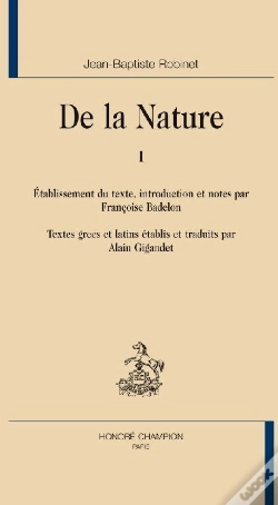 Capa do artigo De La Nature