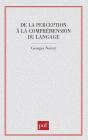 De La Perception À Comprehens. Lang. - Preview