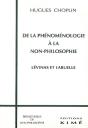 De La Phenomenologie A La Non-Philo. - Preview