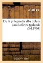 De La Phlegmatia Alba Dolens Dans La Fievre Typhoide - Preview