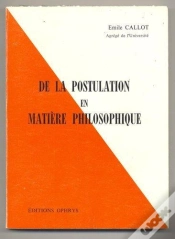 Capa do artigo De La Postulation En Matiere Philosophique