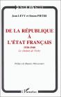 De La Republique A L'Etat Francais ; 1930-1940, Le Chemin De Vichy - Preview