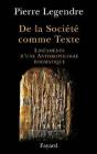 De La Société Comme Texte : Linéaments D'Une Anthropologie Dogmatique - Preview