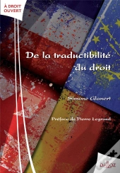 De La Traductibilite Du Droit - Nouveaute
