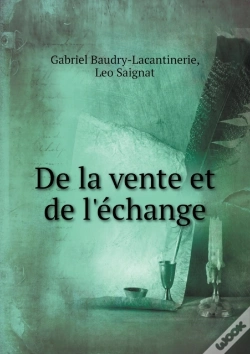 Capa do artigo De La Vente Et De L'Echange