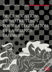 Capa do artigo De La Vocation De Notre Temps Pour La Législation Et La Science Du Droit