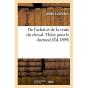 De L'Achat Et De La Vente Du Cheval. These Pour Le Doctorat - Preview