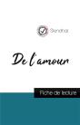 De L'Amour De Stendhal : Fiche De Lecture Et Analyse Complète De L'Oeuvre - Preview