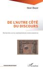De L'Autre Coté Du Discours : Recherches Sur Les Représentations Communautaires - Preview