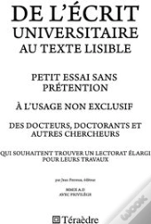 De L'Écrit Universitaire Au Texte Lisible