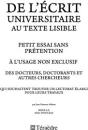 De L'Écrit Universitaire Au Texte Lisible - Preview