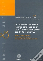 De L'Effectivité Des Recours Internes Dans L'Application De La Convention Européenne Des Droits De L'Homme