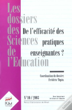 Capa do artigo De L'Efficacité Des Pratiques Enseignantes Revue Les Dossiers Des Sciences De L