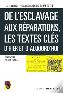 Capa do artigo De L'Esclavage Aux Réparations ; Les Textes Clés D'Hier Et D'Aujourd'Hui