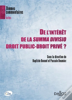 Capa do artigo De L'Intérêt De La Summa Divisio Droit Public-Droit Privé ?