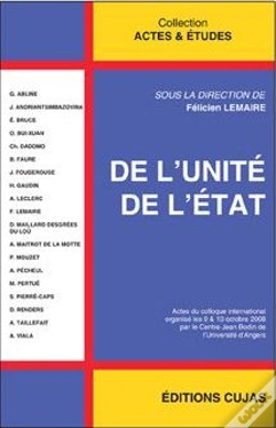 Capa do artigo De L'Unite De L'Etat