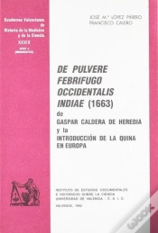 Capa do artigo De Pulvere Febrifugo Occidentalis Indiae (1663) De Gaspar Caldera De Heredia Y La Introducción De La