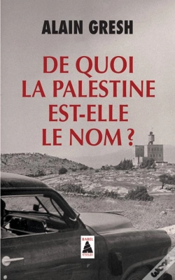 Capa do artigo De Quoi La Palestine Est-Elle Le Nom?