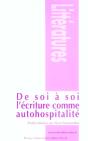 De Soi À Soi : L'Écriture Comme Autohospitalité - Preview
