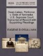 Dean Liakas, Petitioner, V. State Of Nebraska. U.S. Supreme Court Transcript Of Record With Supporting Pleadings - Preview