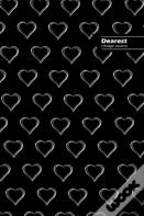 Dearest Lifestyle Journal, Write-In Notebook, Dotted Lines, Wide Ruled, Medium 6 X 9 Inch (A5) Hardcover (Black Iii)