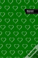 Dearest Lifestyle Journal, Write-In Notebook, Dotted Lines, Wide Ruled, Medium Size 6 X 9 Inch (A5) Hardcover (Green)