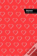 Dearest Lifestyle Journal, Write-In Notebook, Dotted Lines, Wide Ruled, Medium Size 6 X 9 Inch (A5) Hardcover (Pink)