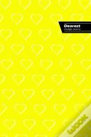 Dearest Lifestyle Journal, Write-In Notebook, Dotted Lines, Wide Ruled, Medium Size 6 X 9 Inch (A5) Hardcover (Yellow)