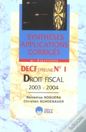 Decf Epreuve N.1 ; Droit Fiscal 2003-2004