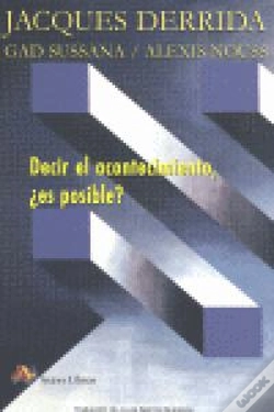 Capa do artigo Decir El Acontecimiento, ¿Es Posible?