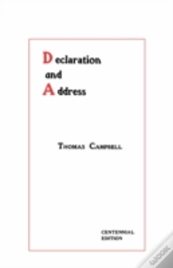Capa do artigo Declaration And Address - Centennial Edition