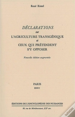 Capa do artigo Déclarations Sur L'Agriculture Transgénique Et Ceux Qui Prétendent S'Y Opposer