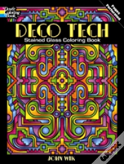 Deco Tech Stained Glass Coloring Book
