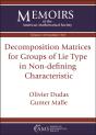 Decomposition Matrices For Groups Of Lie Type In Non-Defining Characteristic - Preview