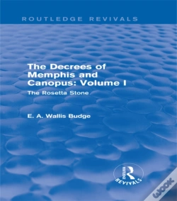 Capa do artigo Decrees Of Memphis And Canopus: Vol. I (Routledge Revivals)