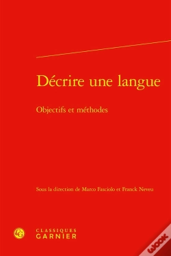 Capa do artigo Décrire Une Langue : Objectifs Et Méthodes