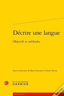Capa do artigo Décrire Une Langue : Objectifs Et Méthodes