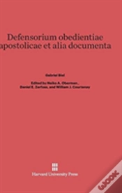Capa do artigo Defensorium Obedientiae Apostolicae Et Alia Documenta