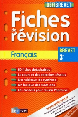 Capa do artigo Defibrevet Fiches Revision Francais 3e