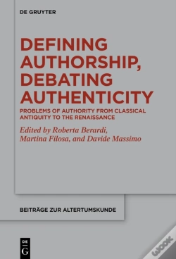 Capa do artigo Defining Authorship, Debating Authenticity