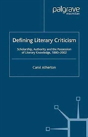 Defining Literary Criticism - Preview